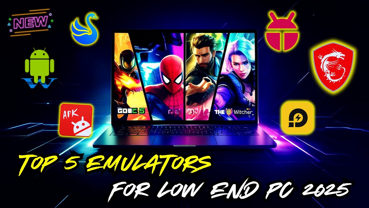 TOP 5 Best Android EMULATORS For Low End PC in 2025 - YouTube
