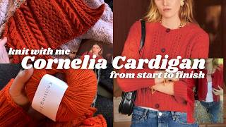 Cornelia Cardigan by Sandnes Garn / Knit with me / Project Vlog (Christmas sweater edition)
