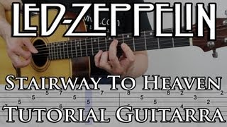 Como tocar Led Zeppelin Stairway To Heaven en Guitarra acústica FACIL! TUTORIAL chords