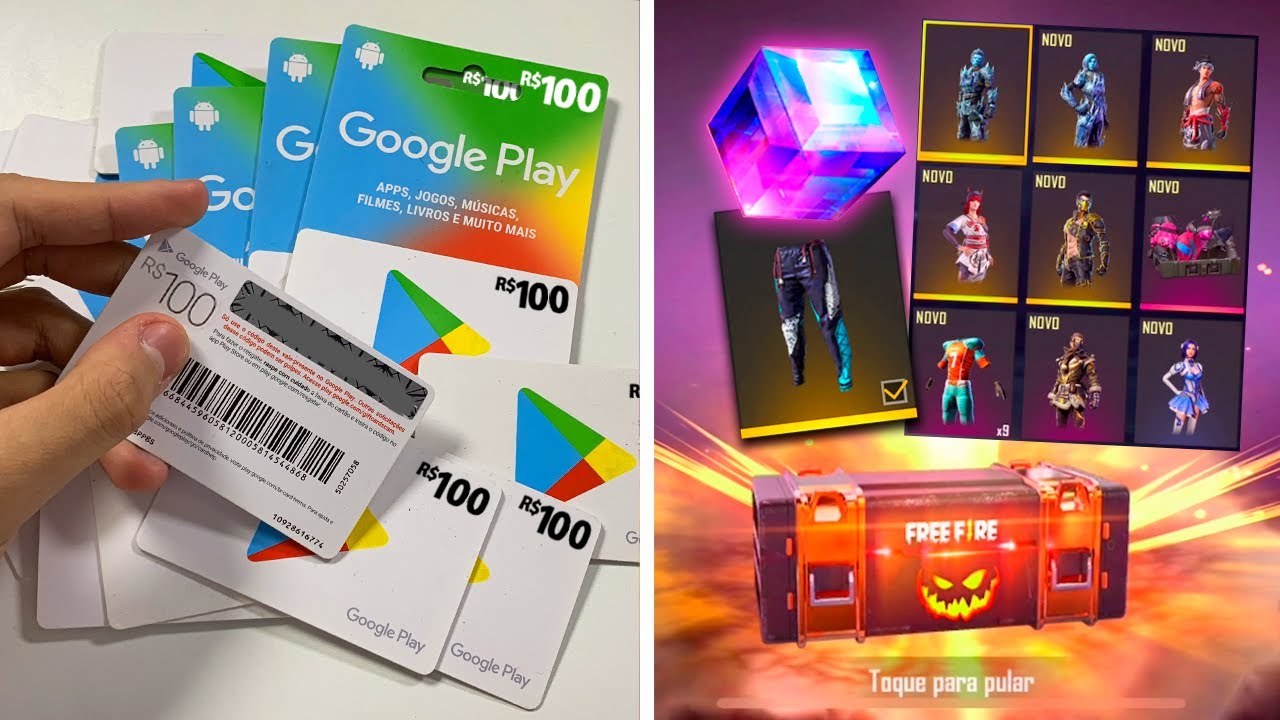 Comprar Gift Card Free Fire Google Play 1060 Diamantes