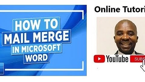 MAIL MERGE and DATA SOURCE - COMPUTER PRACTICE N5