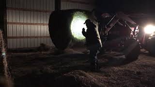Removing Net Wrap from hay