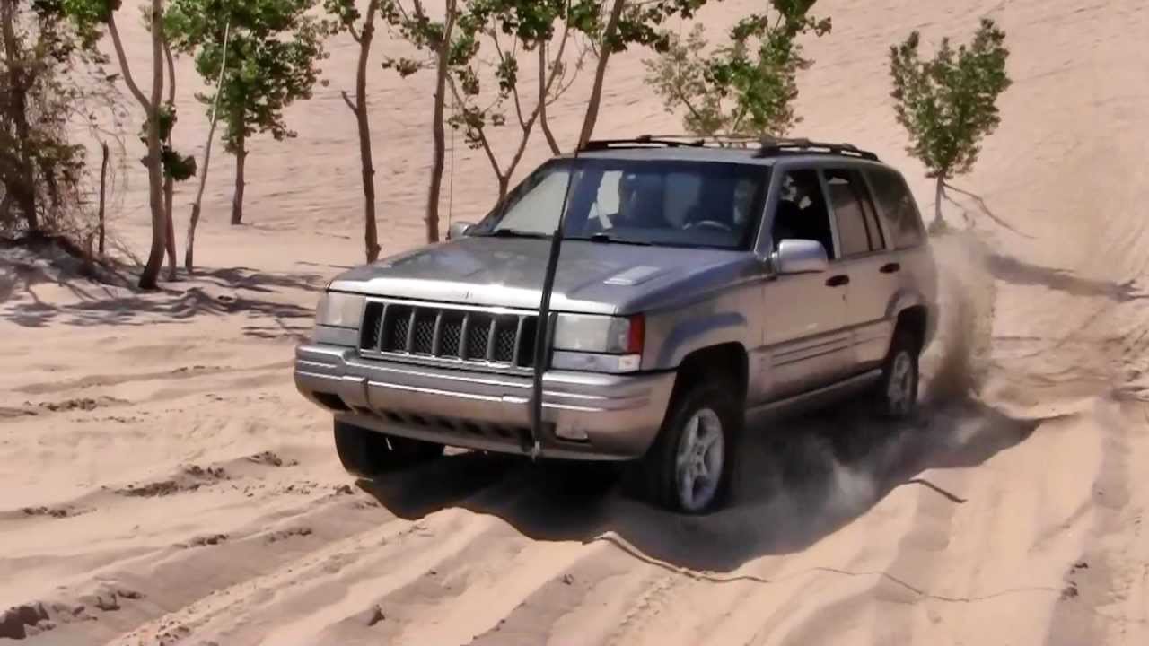 Jeep 5.9 in the sand dunes YouTube