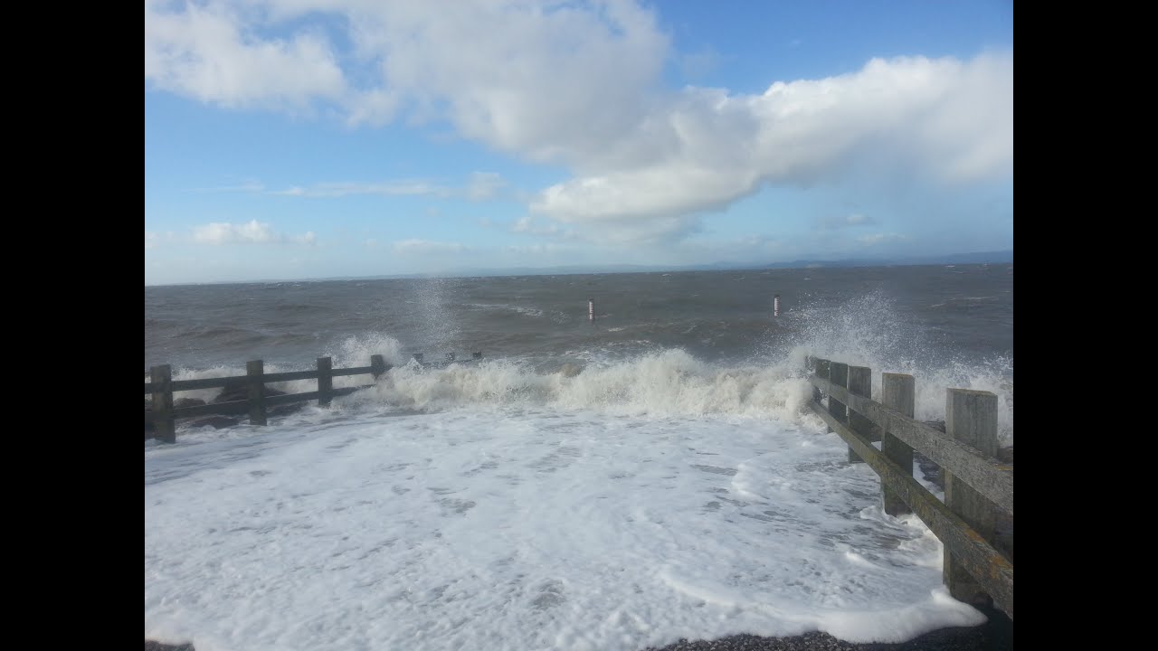 Crashing Waves On Morecambe Slipway