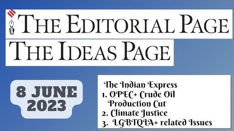 8th June 2023 | Gargi Classes The Editorials & Idea Analysis | By R.K. Lata