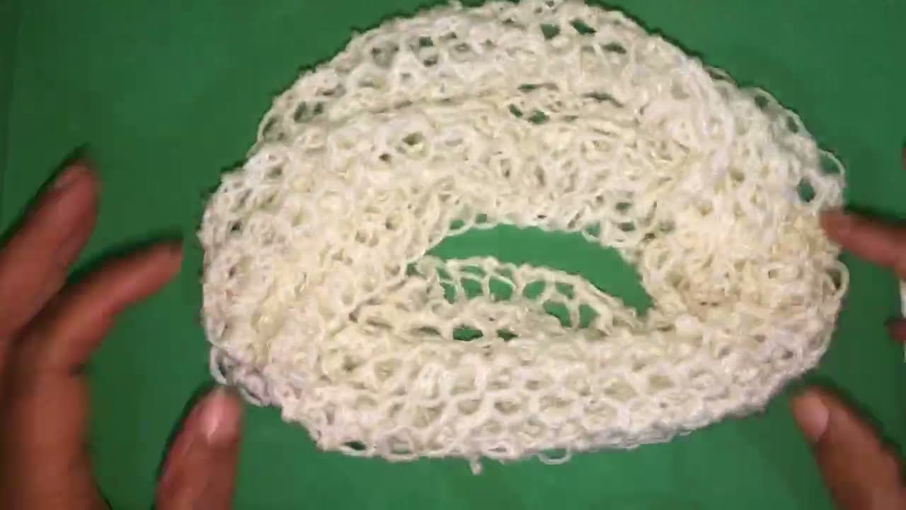 Gola em tricô rápida e fácil