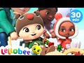 Jingle Bells - Fun in the Snow with Friends | @Lellobee City Farm - Cartoons & Kids Songs