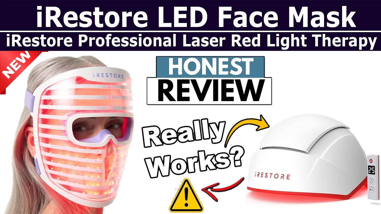 Обзор светодиодной маски для лица iRestore и профессионального лазера | Действительно ли эффектив...