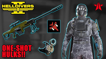 Helldivers 2 - DEMOLISH HULKS WITH THE *HEAVY SNIPER*!! (Solo Max Difficulty)