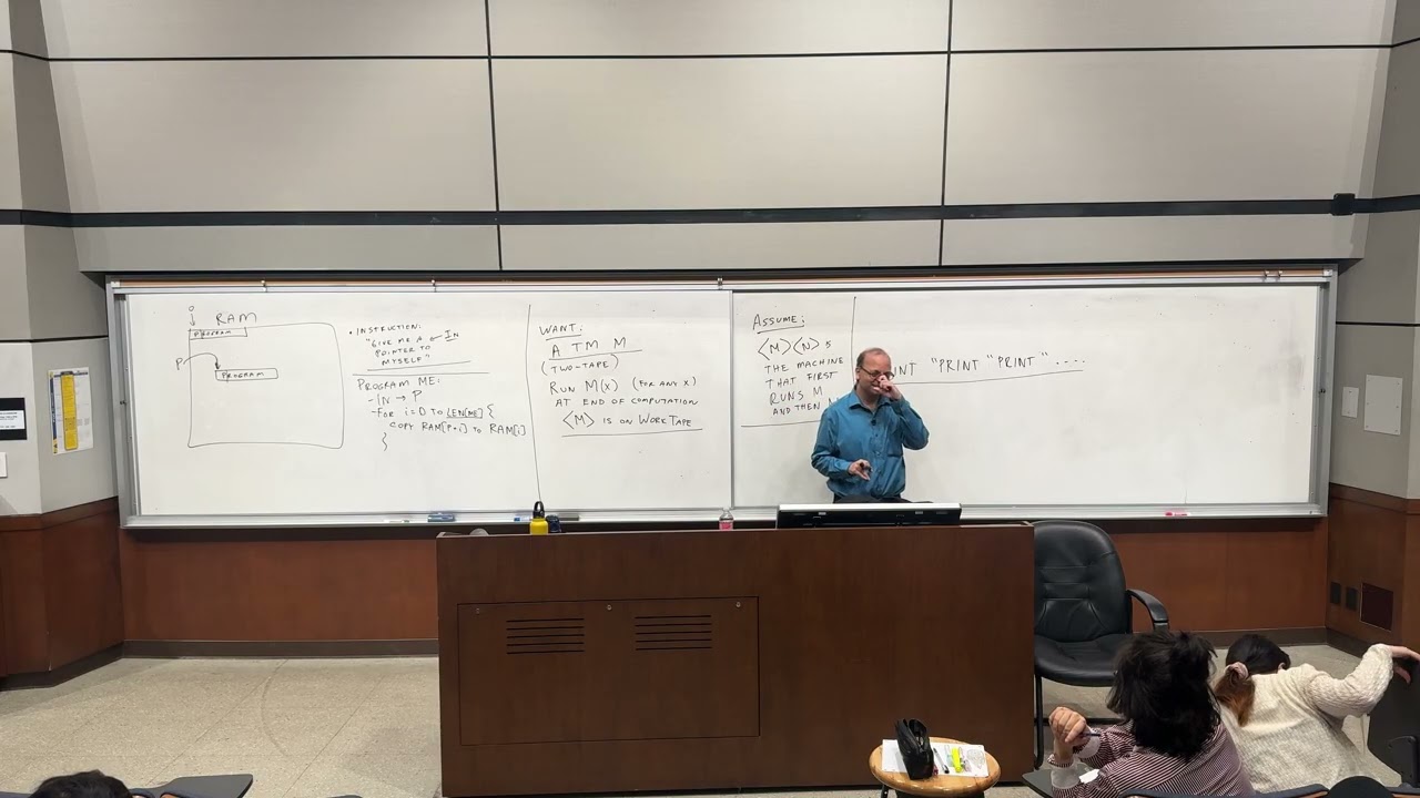 Lecture 13 - Recursion Theorem and Deciders