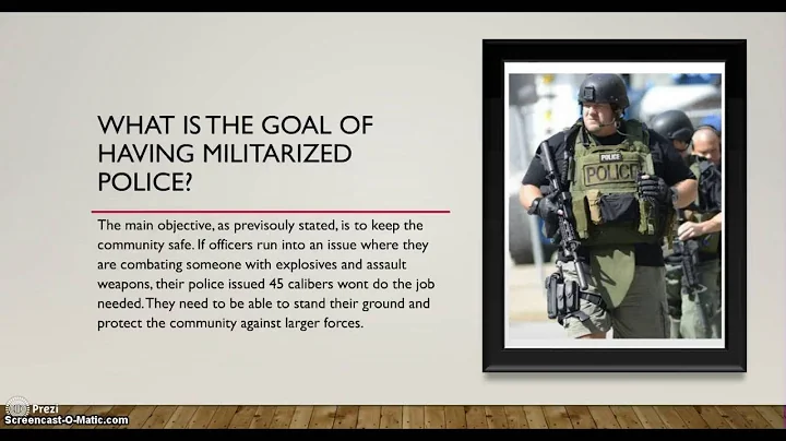Militarization of Police  - IRSC - CJL4415 - Cleme...