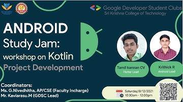 Android Study Jam : Session 02 | GDSC SKCT 2021