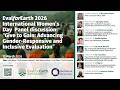 EvalforEarth 2026 IWD Panel : “Give to Gain: Advancing Gender-Responsive and Inclusive Evaluation”