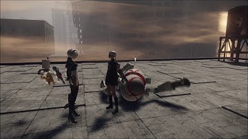 Nier: Automata - Side Quest - Robo Dojo All Belts Challenge