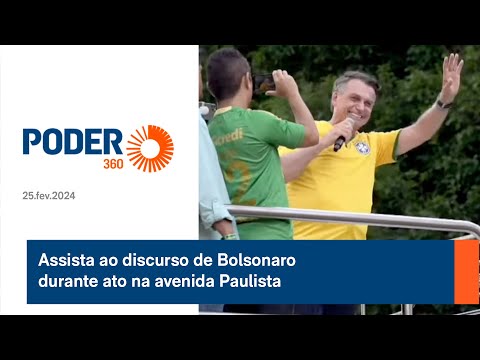 Assista ao discurso de Bolsonaro durante ato na avenida Paulista