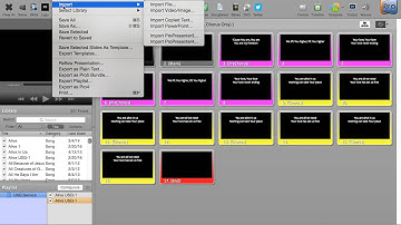 ProPresenter 5 Importing Songs