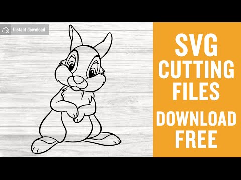 Thumper Svg Free Cut Files for Silhouette Cameo Instant Download
