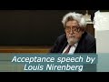 Louis Nirenberg Acceptance speech  - The Abel Prize