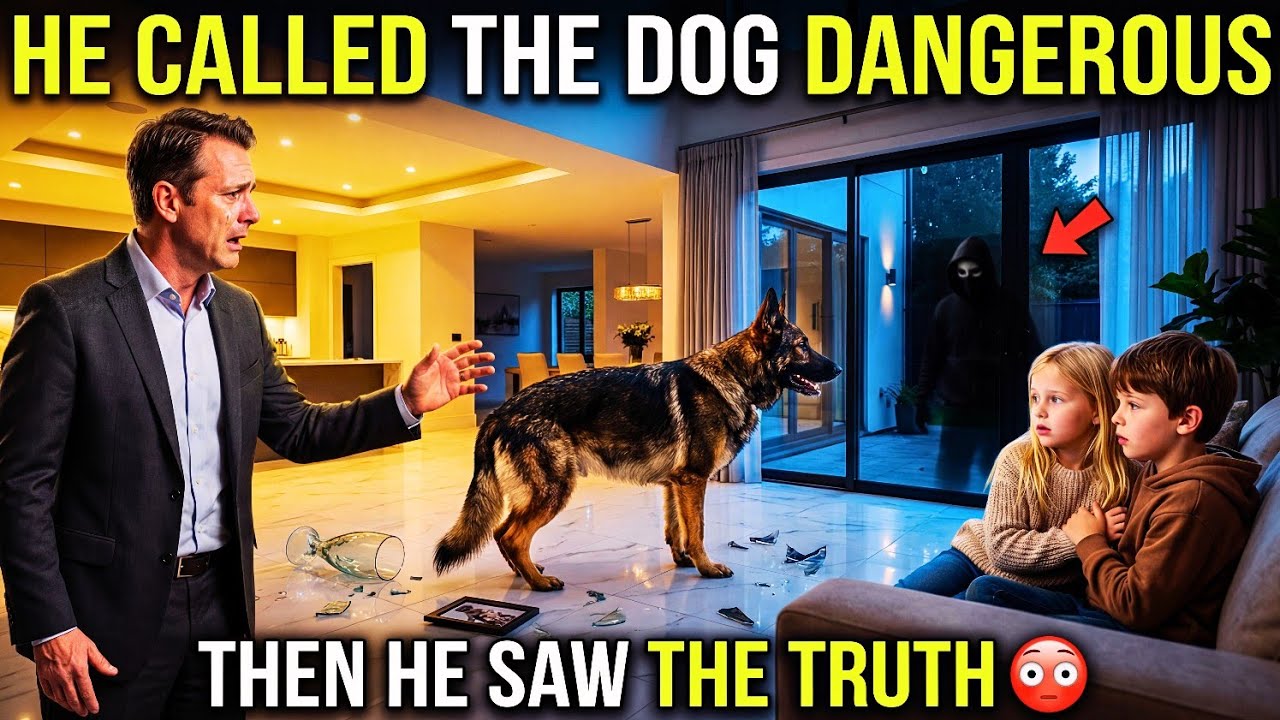 Father Called Dog A Monster But The Dog Saved His Children