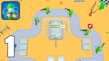 Hyper Loop Zombie Defense - Gameplay Walkthrough Part 1 - Defend Against Zombies (iOS, Android)