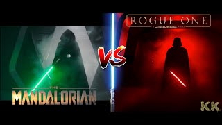 Luke Skywalker The Mandalorian | Anakin Skywalker (Vader) Rogue One Hallway Comparison