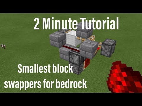 2 Minute Tutorial: smallest block swappers for Minecraft Bedrock - YouTube