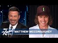 Matthew McConaughey on Tom Brady’s Super Bowl Run, Hand Modeling & Partnership with Jimmy Kimmel