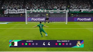 الجزائر ضد ريال مدريد l ركلات الترجيح l رياض محرز ضد بيلينجهام  PES l