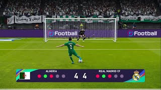 الجزائر ضد ريال مدريد l ركلات الترجيح l رياض محرز ضد بيلينجهام PES l