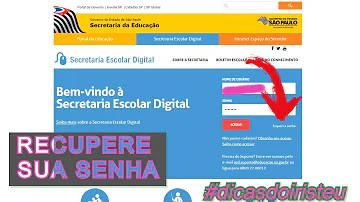 Como recuperar senha do Sigep?