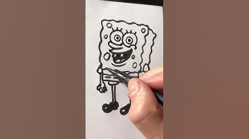 Quick and easy SpongeBob drawing tutorial #drawingtutorial #drawing #arttutorial #art #howtodraw