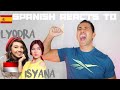 SPANISH REACTS - LYODRA & ISYANA SARASVATI - Con te Partiró