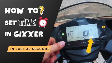 How to SET TIME in Gixxer SF/Gixxer | Tutorial | How To