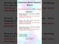 Direct and Indirect speech in english grammar #english #education #learning #shorts