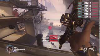 McCree Sextuple kill in training room