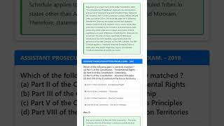Union Territories Part VIII and Scheduled &amp; Tribal Areas Part X