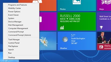 Windows 8 - Beginners Guide Part 2 - Quick Access Menu [Tutorial]