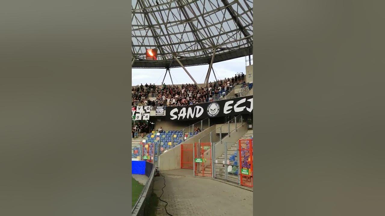 sektor gości: Sandecja Nowy Sącz w Bielsku 25/07/2025