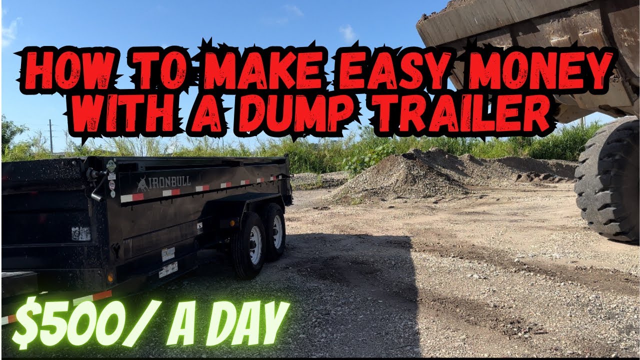 How to make Easy Money with a Dump Trailer | How to setup your Material Delivery Business