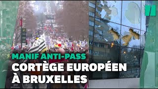 À Bruxelles, des heurts éclatent lors d'une manif 