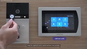 HOMSECUR HDK Series (SIP Version) Video Intercom - Model BC131IP Pairing & Wiring