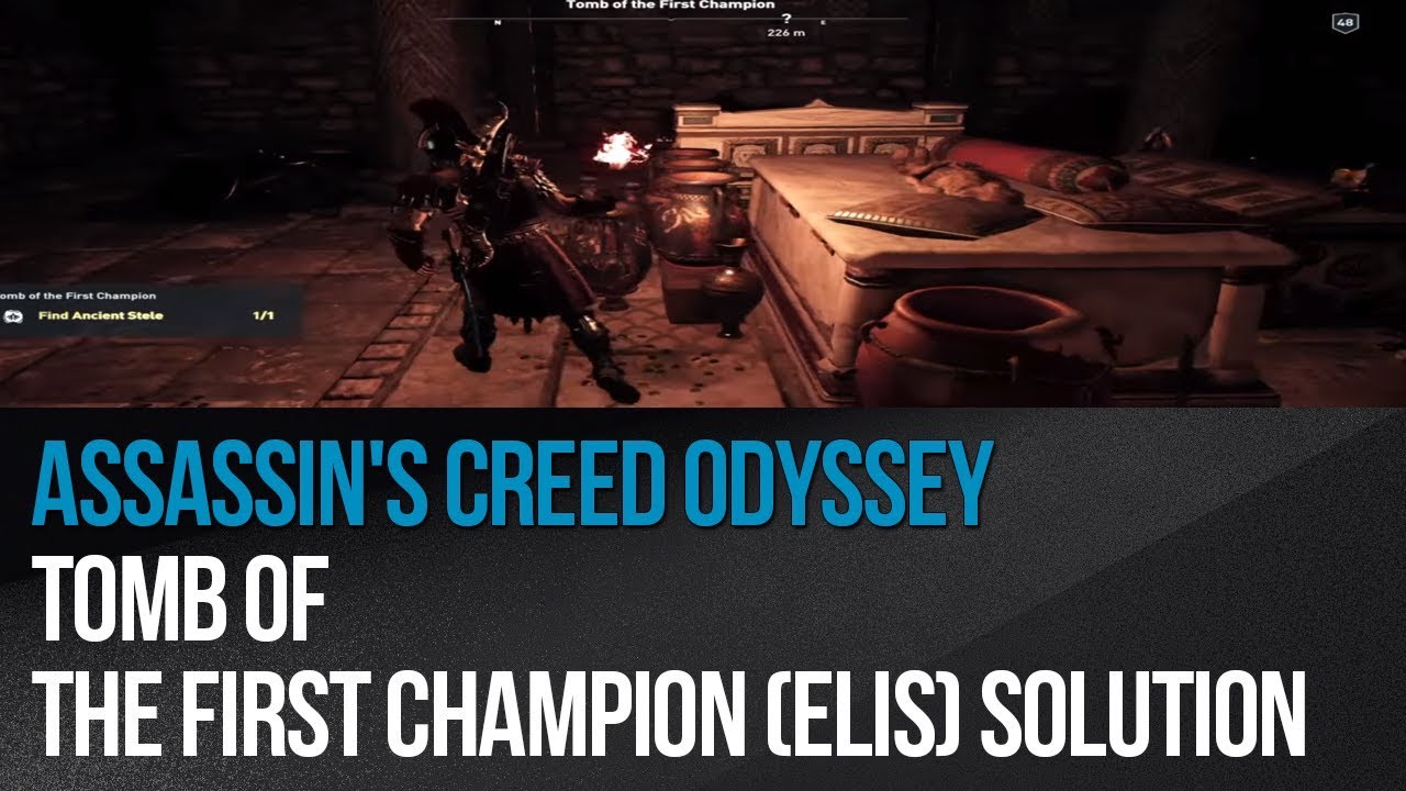 Assassin's Creed Odyssey - Tomb of the First Champion (Elis) solution -  YouTube