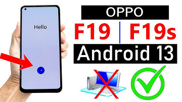 OPPO F19/ F19s FRP Unlock ANDROID 13 (Without Computer) - 100% Working Method