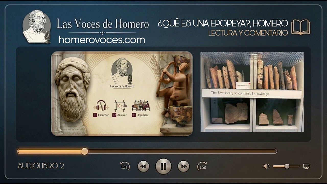 ¿Qué es una epopeya?, Homero – Lectura y Comentario, Au… — Transcript