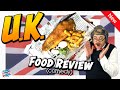 Fish and Chips Food Review - Comedy -  with mushy peas and a picked egg. UK Food review.