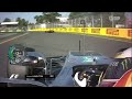 F1 2017 Lewis Hamilton Chasing Verstappen - Race Onboard - Australian Grand Prix | With Telemetry
