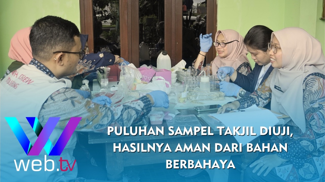 Warta Daerah | Puluhan Sampel Takjil Diuji, Hasilnya Aman dari Bahan Berbahaya