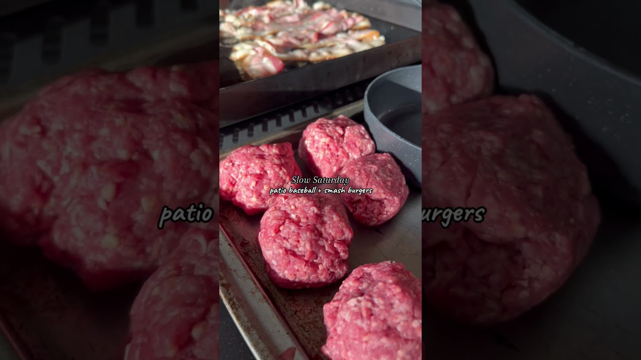 Smash burgers + baseball. 