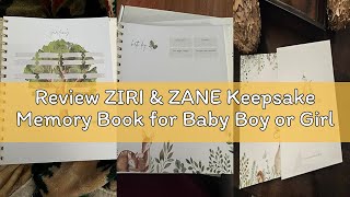 Review ZIRI & ZANE Keepsake Memory Book for Baby Boy or Girl Timeless First 5 Year Baby Book A Miles