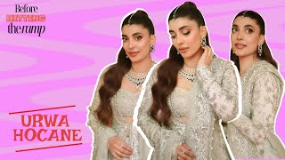 Urwa Hocane Gets Candid Before Hitting The Ramp Ramp Walk Tips & Style Inspo With Ozan Khan S11Q